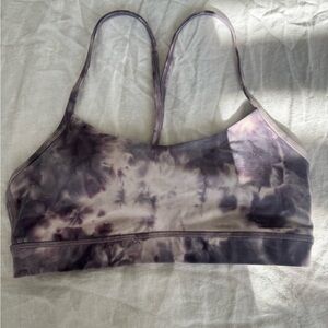 lululemon athletica Flow Y Purple Tie-Dye Sports Bra Sz.8